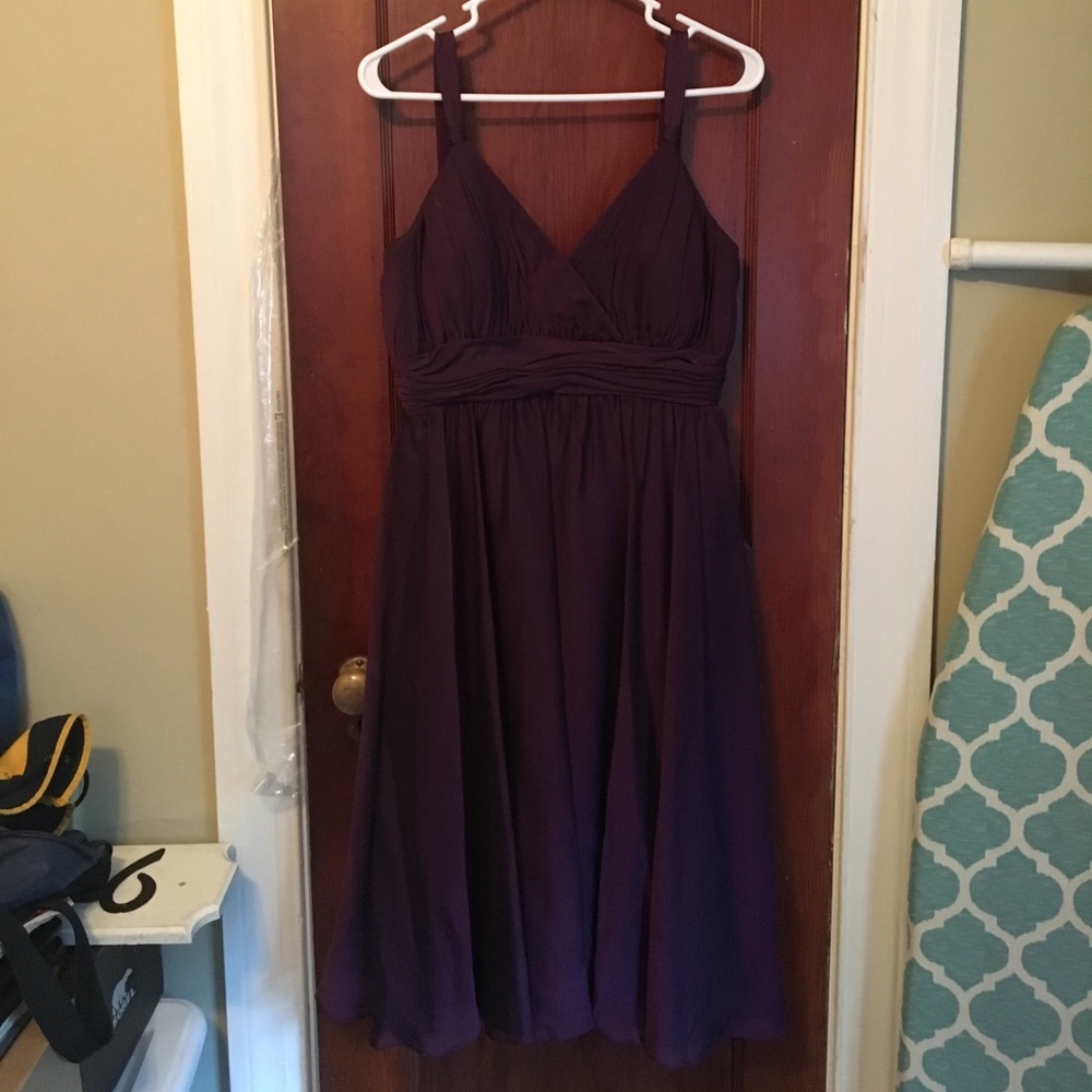 Plum Spaghetti Strap Dress